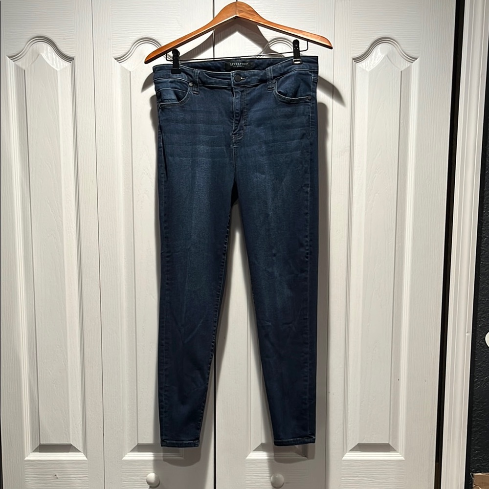 Liverpool Dynasty Dark  Ankle Skinny Jeans size 12/31